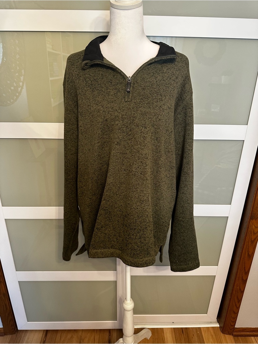 Wrangler Olive Green Half Zip Pullover